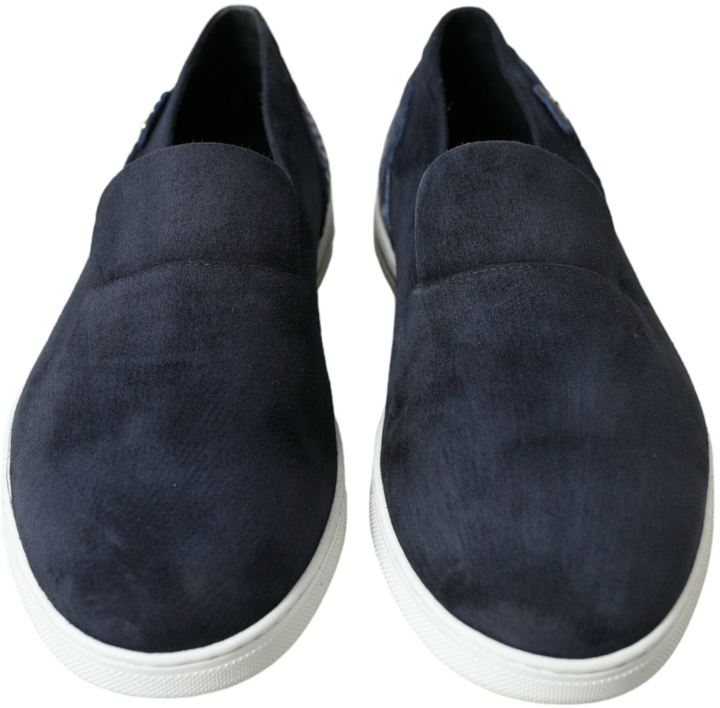 Dolce & Gabbana Blue Suede Caiman Loafers Saint Tropez Shoes