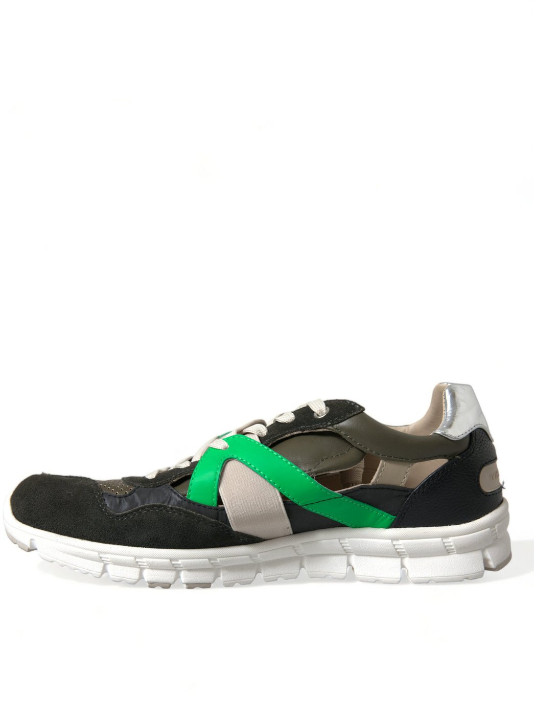 Dolce & Gabbana Multicolor Leather Suede Low Top Sneakers Shoes