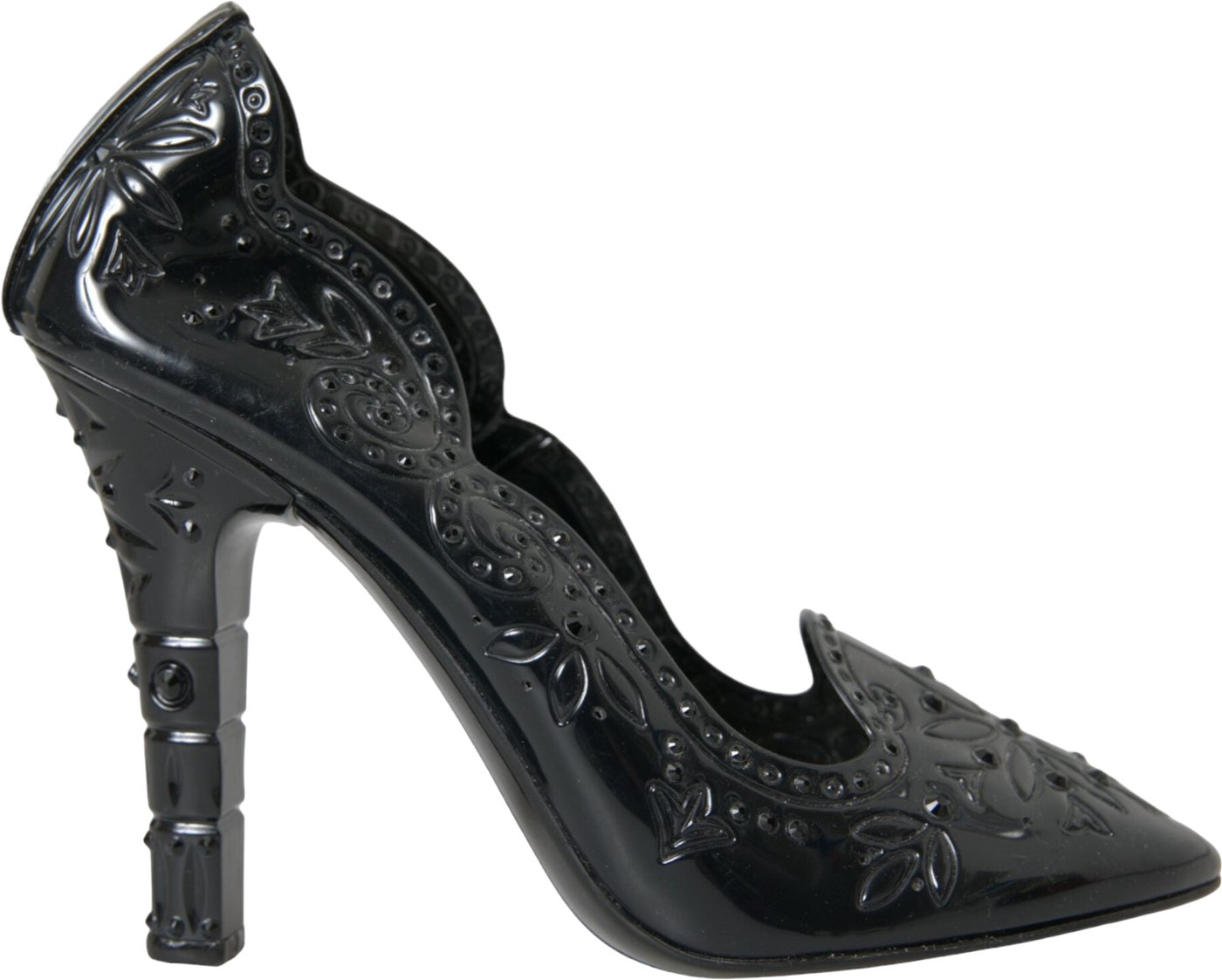Dolce & Gabbana Black Crystal CINDERELLA Heels Pumps Shoes