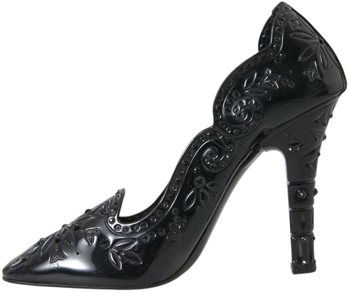 Dolce & Gabbana Black Crystal CINDERELLA Heels Pumps Shoes
