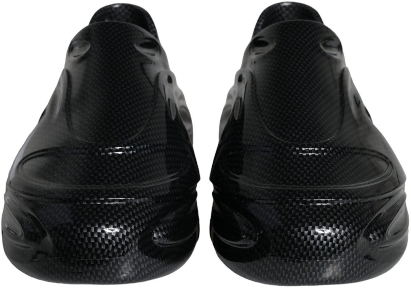 Dolce & Gabbana Black Foiled Rubber Toy Low Top Men Sneakers Shoes