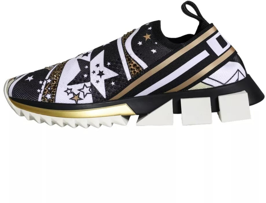 Dolce & Gabbana Multicolor Comet Star Print Sorrento Sneakers Shoes