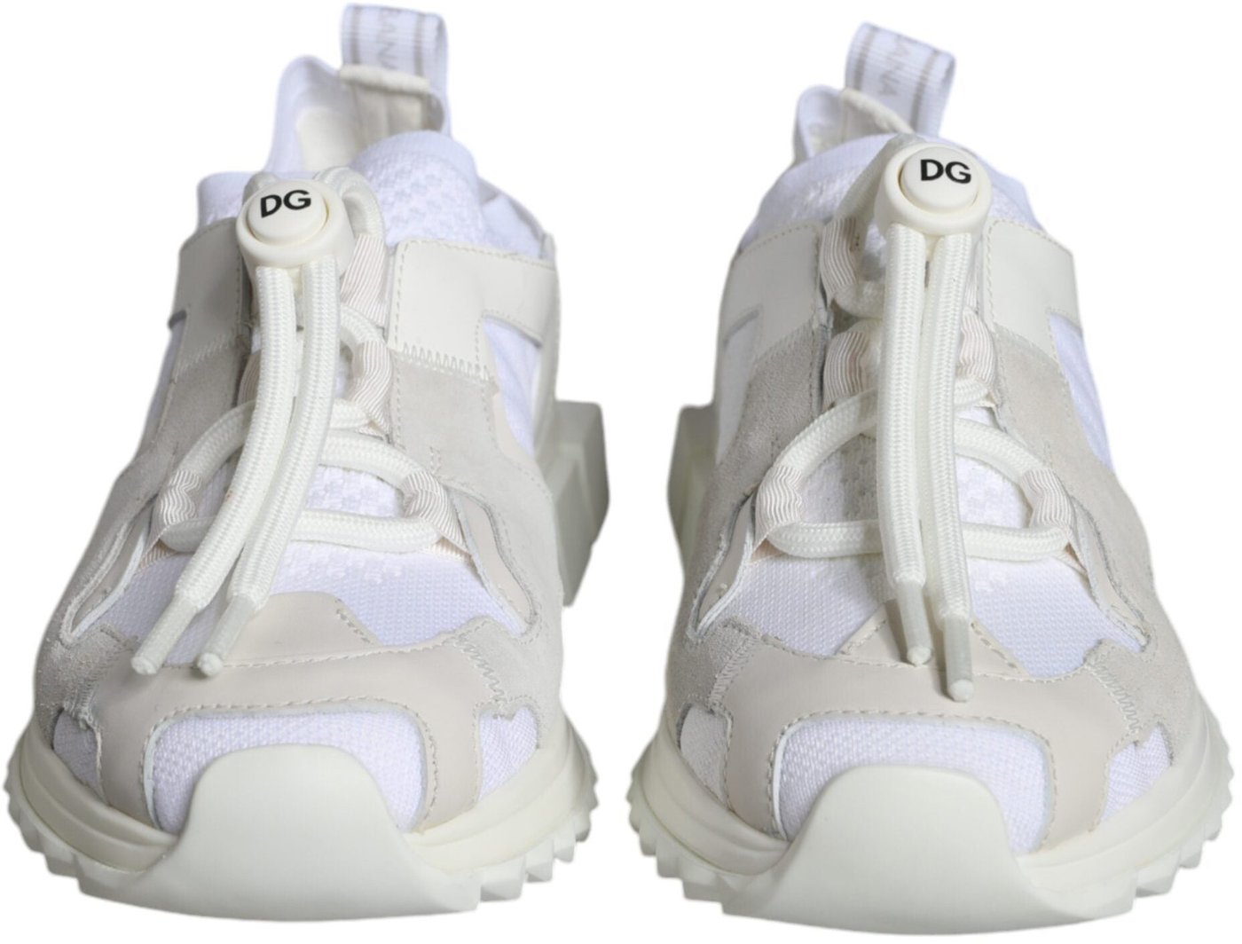 Dolce & Gabbana White Mesh Sorrento Trekking Sneakers Shoes