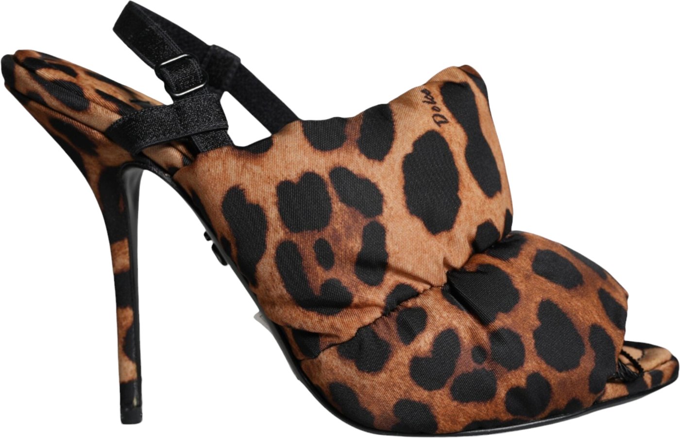 Dolce & Gabbana Brown Leopard Keira Slingback Sandals Shoes