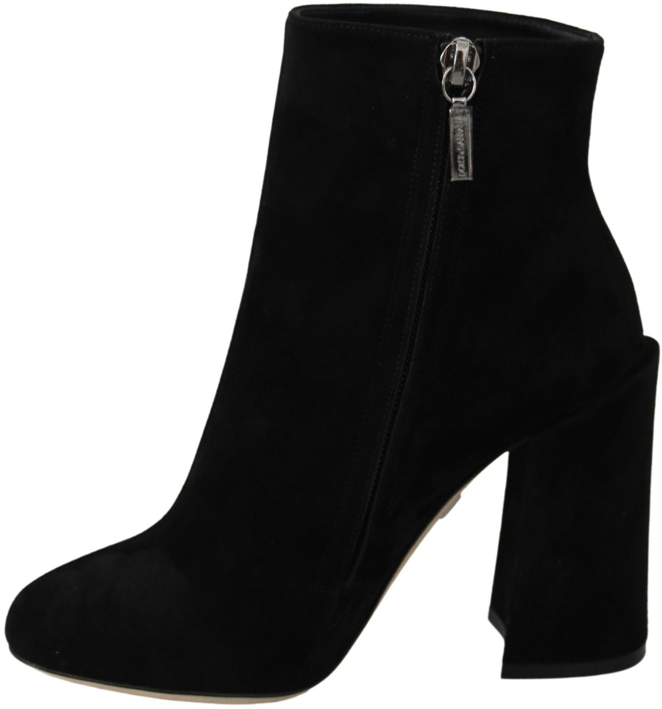Dolce & Gabbana Black Suede L'Amore E'Bellezza Boots Shoes