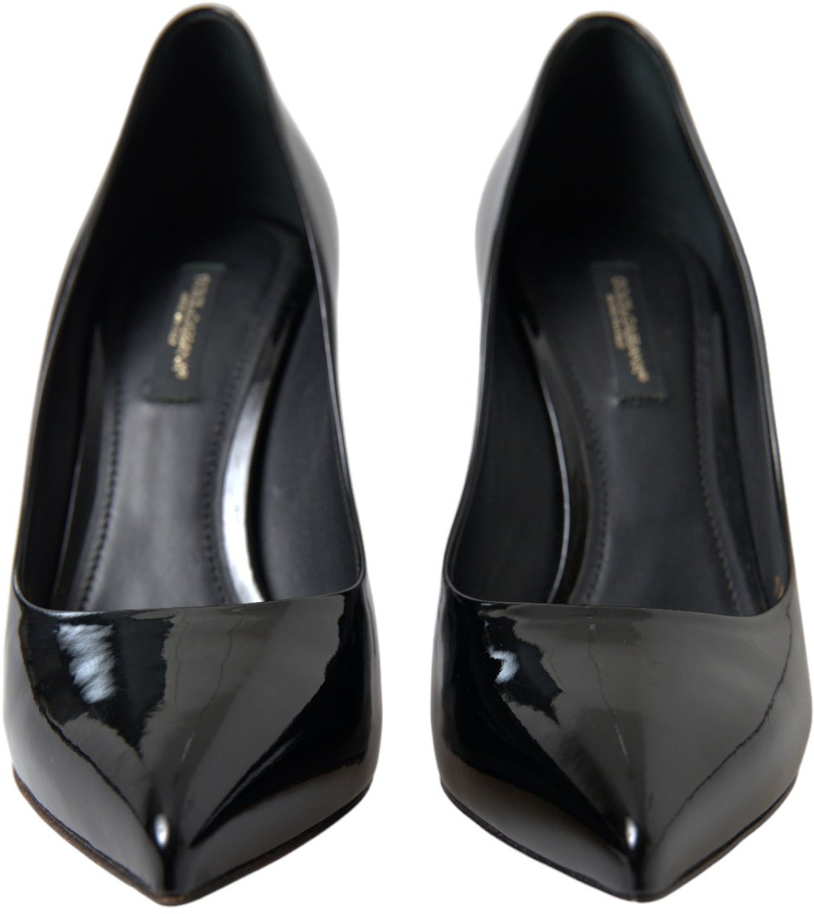 Dolce & Gabbana Black Patent Leather Pumps Heels Shoes