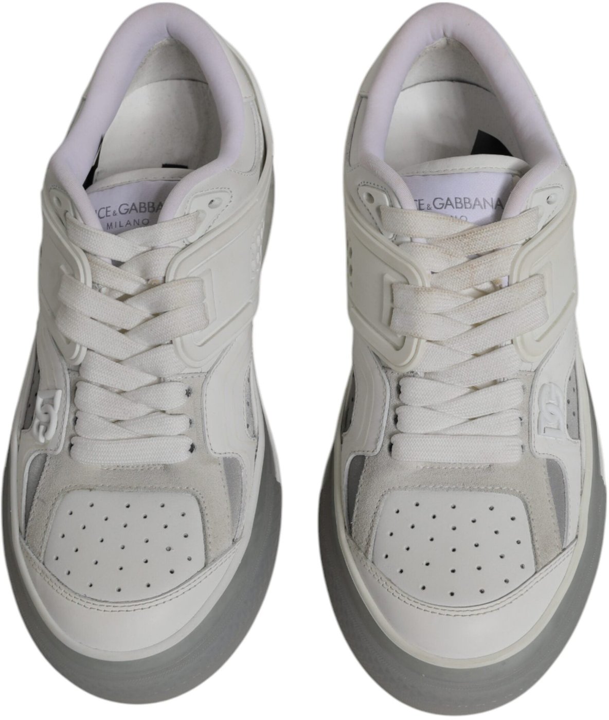 Dolce & Gabbana White DG Logo CUSTOM 2.Zero Sneakers Shoes