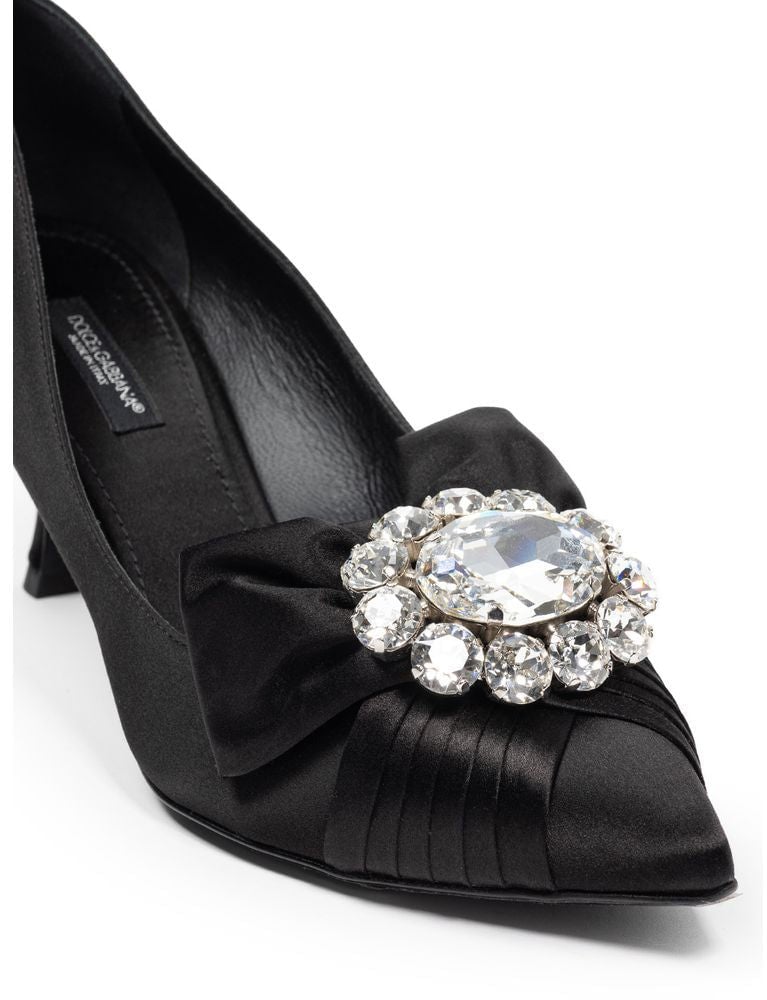 Dolce & Gabbana Black Viscose Pumps