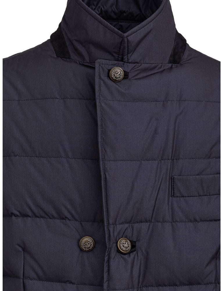 Dolce & Gabbana Blue Polyester Coat