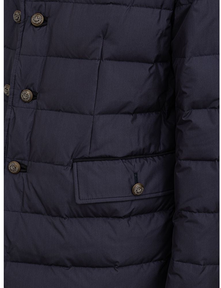 Dolce & Gabbana Blue Polyester Coat