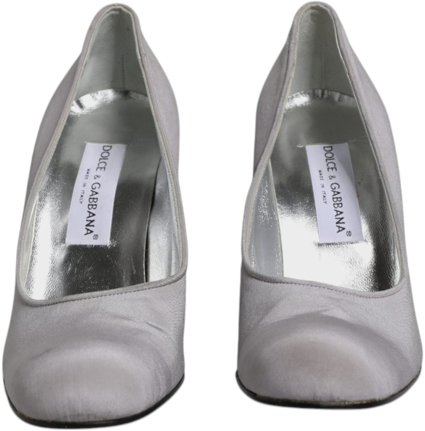Dolce & Gabbana Gray Suede Leather High Heel Pumps Shoes