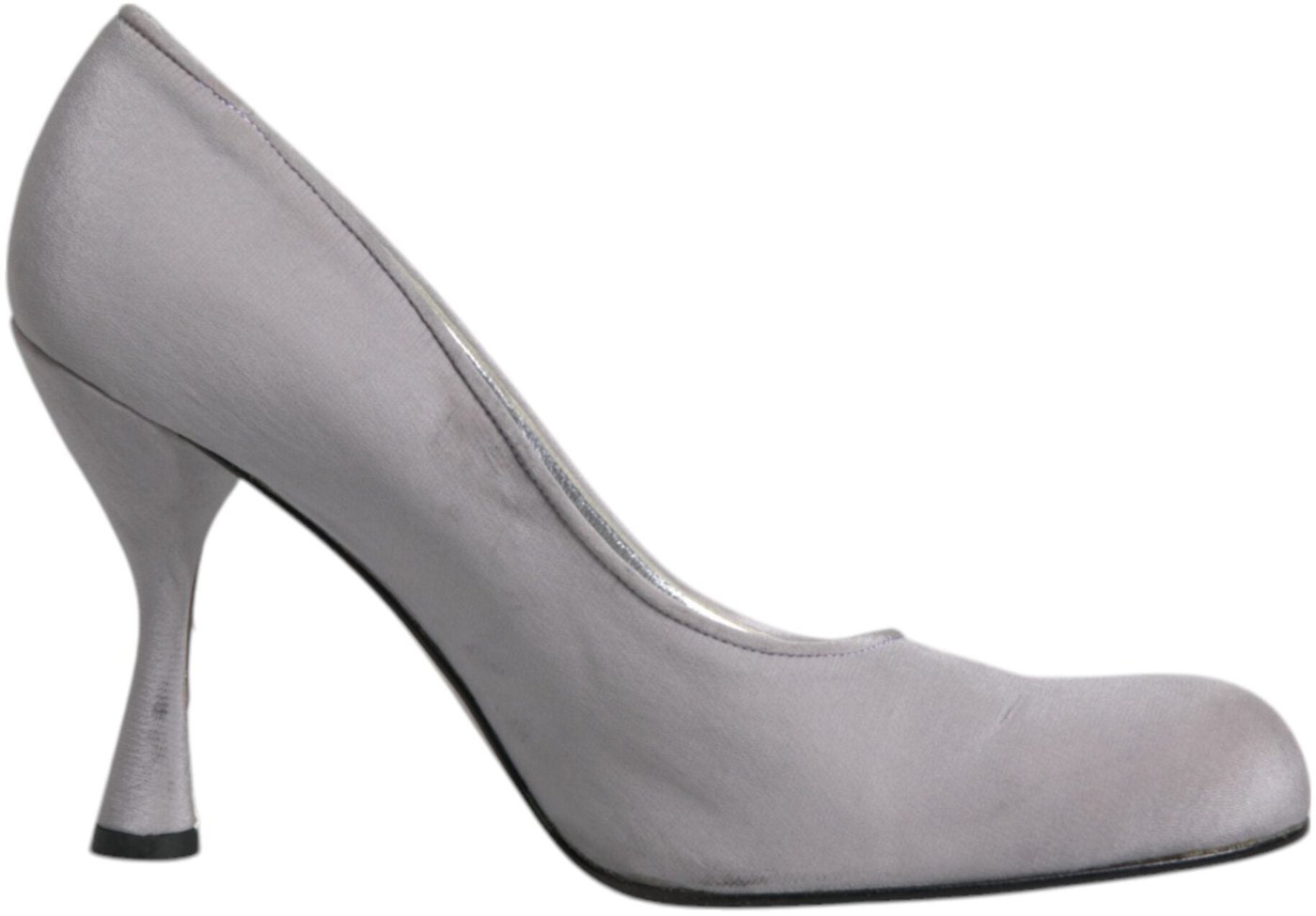 Dolce & Gabbana Gray Suede Leather High Heel Pumps Shoes