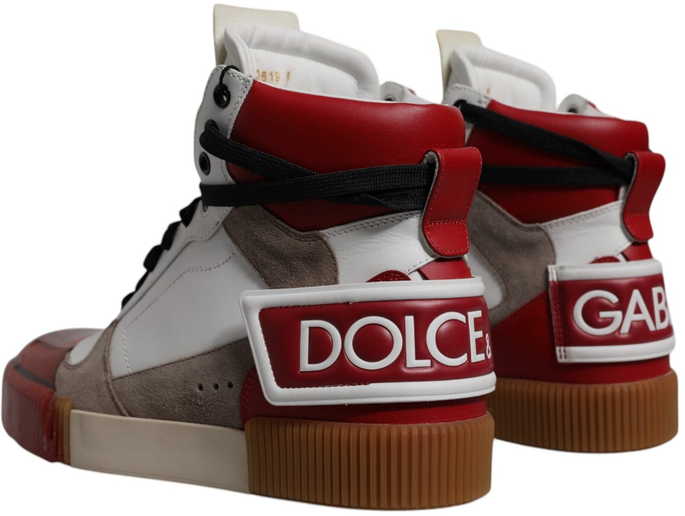Dolce & Gabbana Multicolor Leather High Top Sneakers Shoes