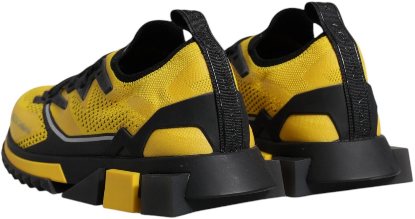 Dolce & Gabbana Yellow SORRENTO Sport Stretch Sneakers Shoes