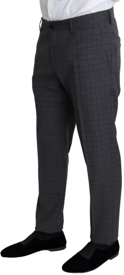 Dolce & Gabbana Gray Wool Men Formal 2 Piece MARTINI Suit
