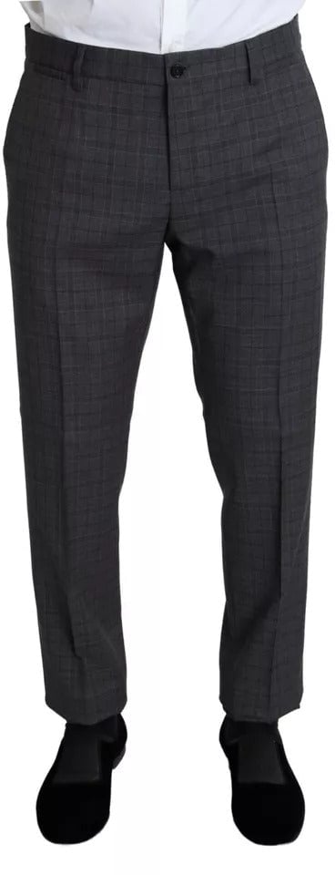 Dolce & Gabbana Gray Wool Men Formal 2 Piece MARTINI Suit