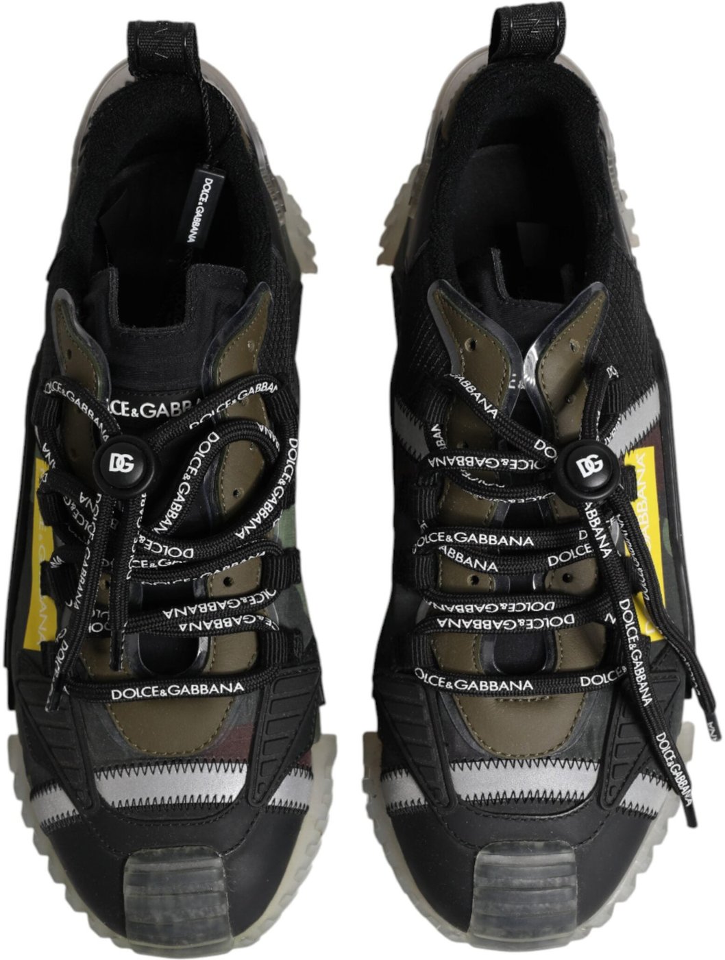 Dolce & Gabbana Multicolor Lace Up Low Top NS1 Sneakers Shoes