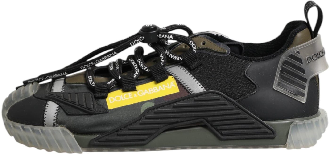 Dolce & Gabbana Multicolor Lace Up Low Top NS1 Sneakers Shoes