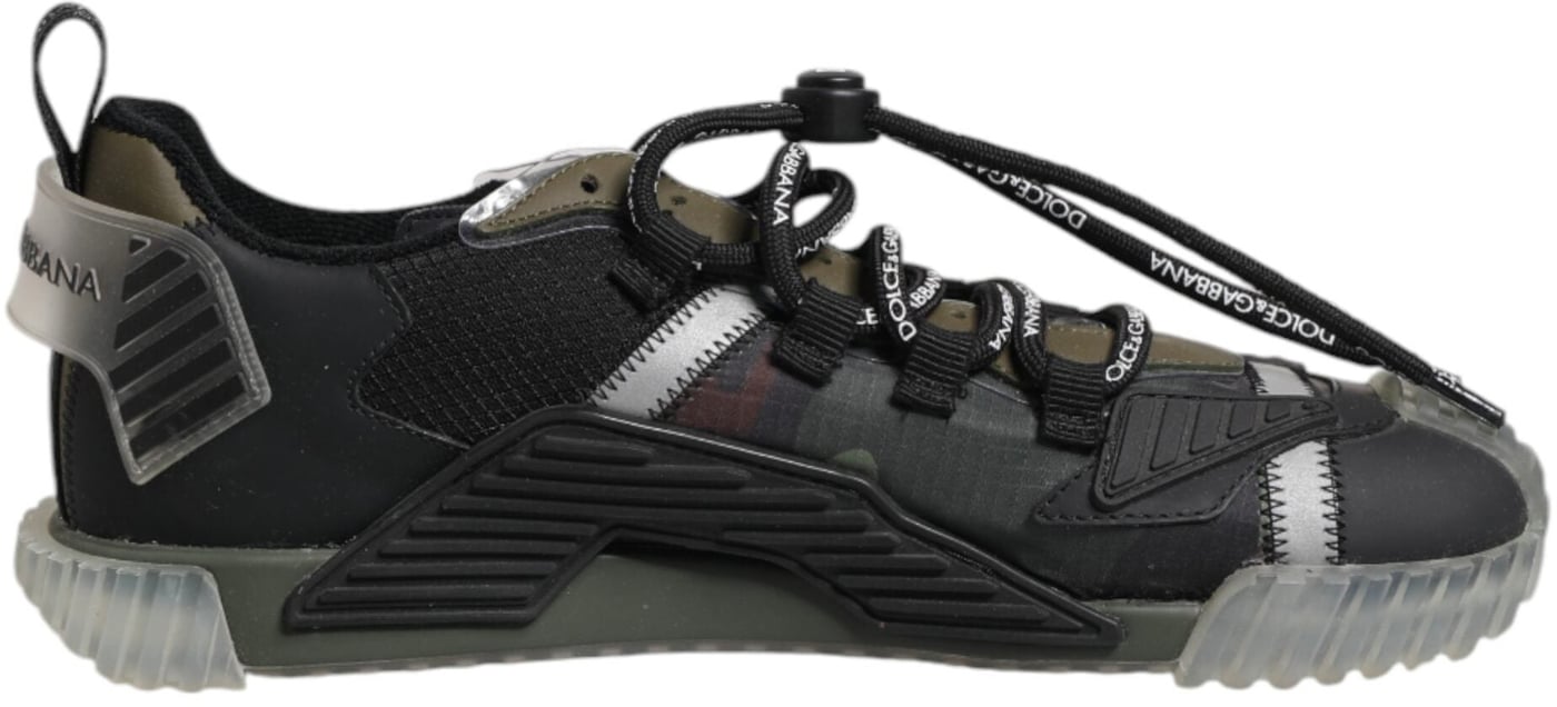 Dolce & Gabbana Multicolor Lace Up Low Top NS1 Sneakers Shoes