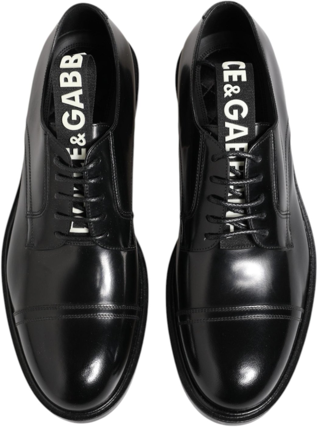 Dolce & Gabbana Black Leather Dress Lace Up Men Formal Shoes