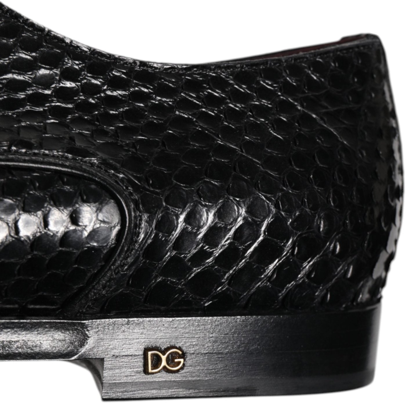 Dolce & Gabbana Black Leather Lace Up Dress Men Derby Shoes