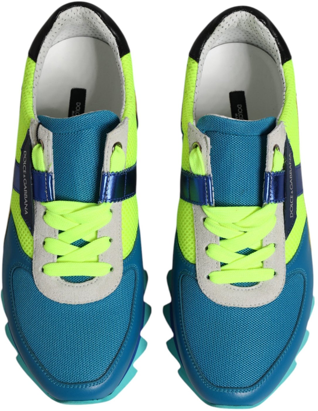 Dolce & Gabbana Multicolor Leather Low Top Men Sneakers Shoes