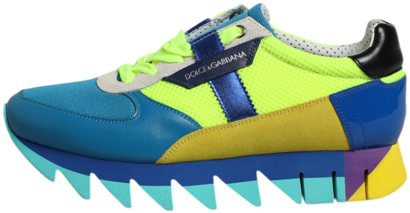 Dolce & Gabbana Multicolor Leather Low Top Men Sneakers Shoes