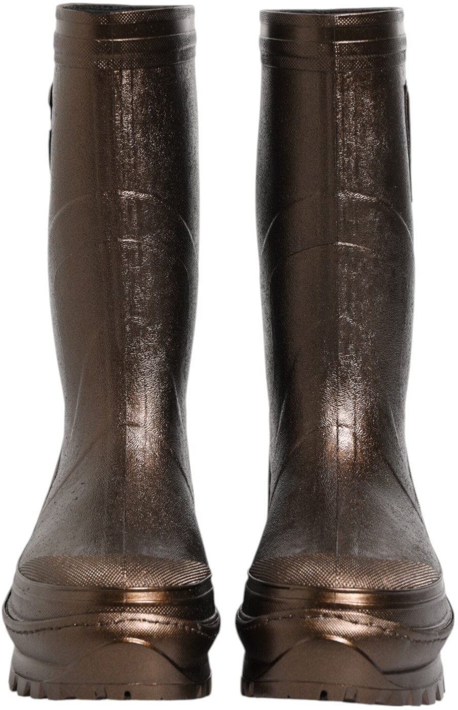 Dolce & Gabbana Metallic Bronze Pull On Rain Boots Shoes