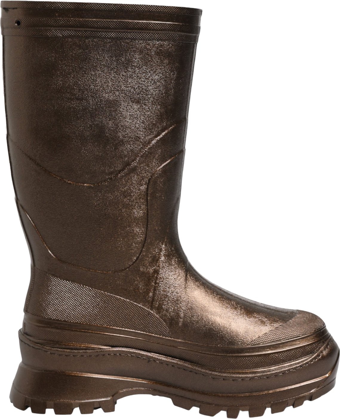 Dolce & Gabbana Metallic Bronze Pull On Rain Boots Shoes