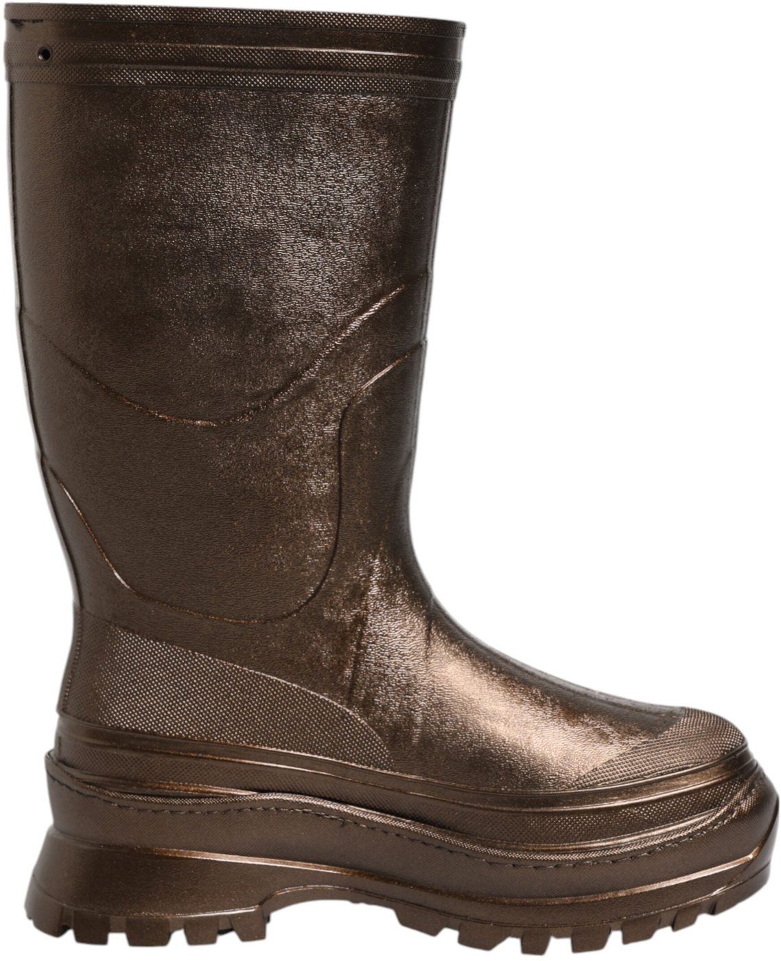 Dolce & Gabbana Metallic Bronze Pull On Rain Boots Shoes