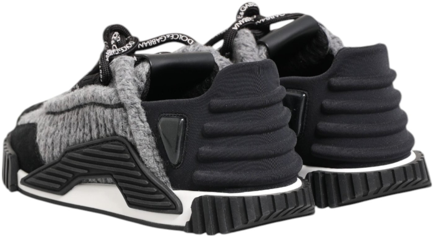Dolce & Gabbana Black Gray NS1 Low Top Sneakers Shoes