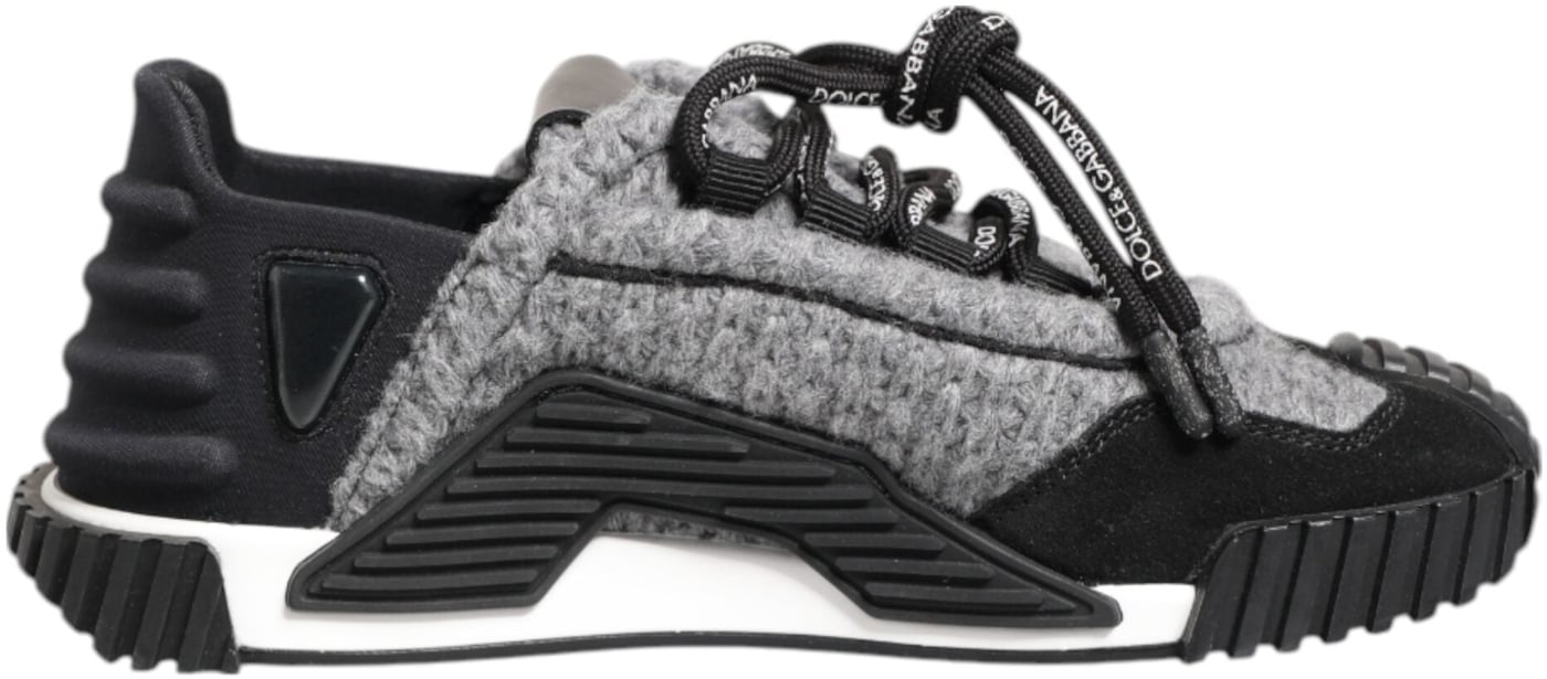 Dolce & Gabbana Black Gray NS1 Low Top Sneakers Shoes