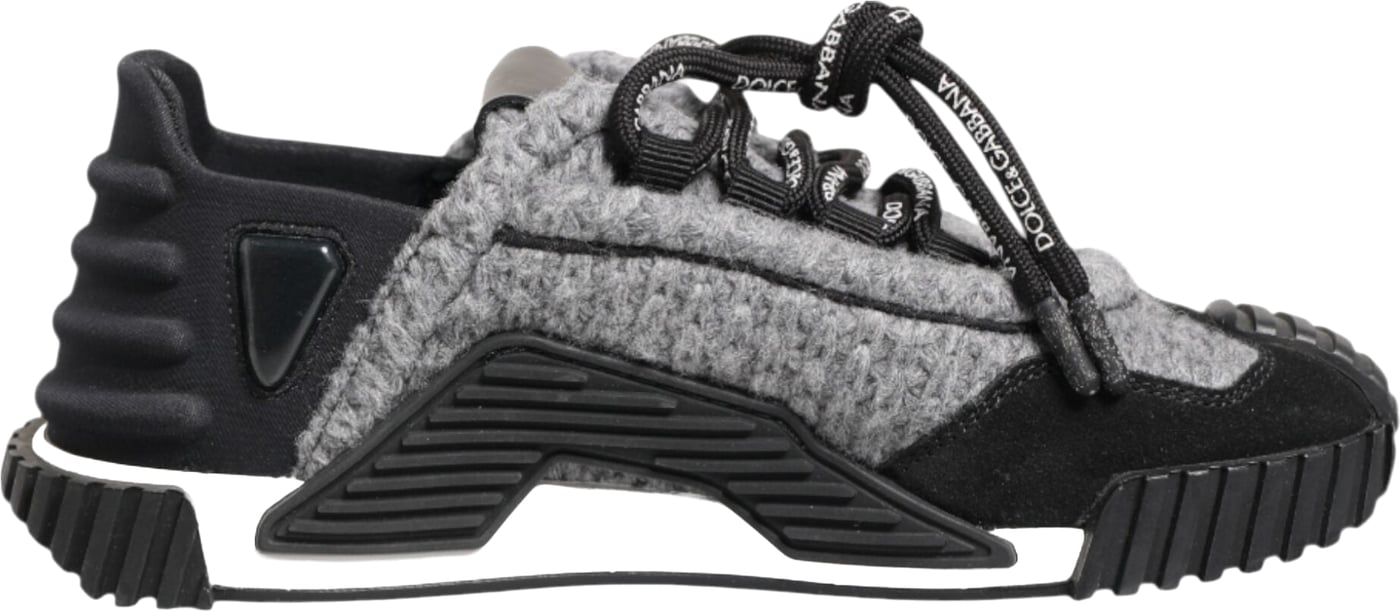 Dolce & Gabbana Black Gray NS1 Low Top Sneakers Shoes