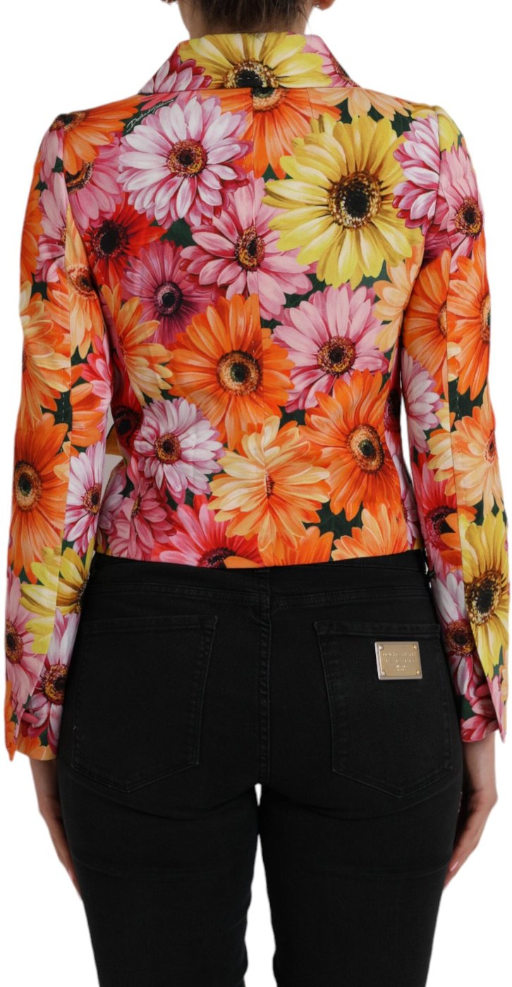 Dolce & Gabbana Multicolor Daisy Print Floral Fantasy Jacket