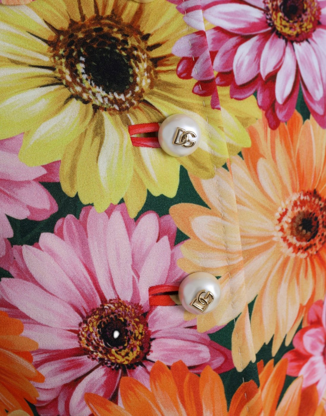 Dolce & Gabbana Multicolor Daisy Print Floral Fantasy Jacket