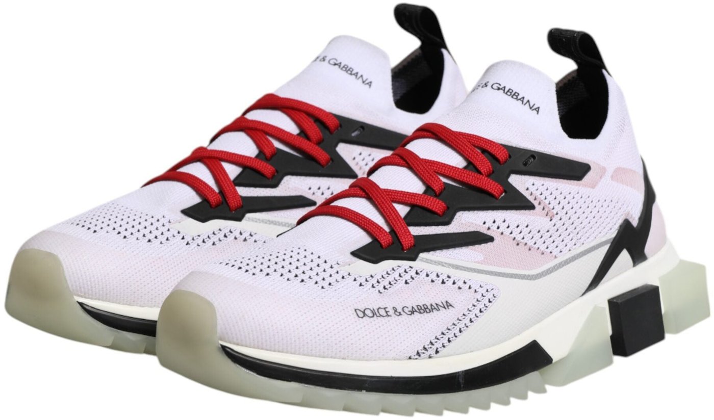 Dolce & Gabbana White SORRENTO Sport Stretch Sneakers Shoes