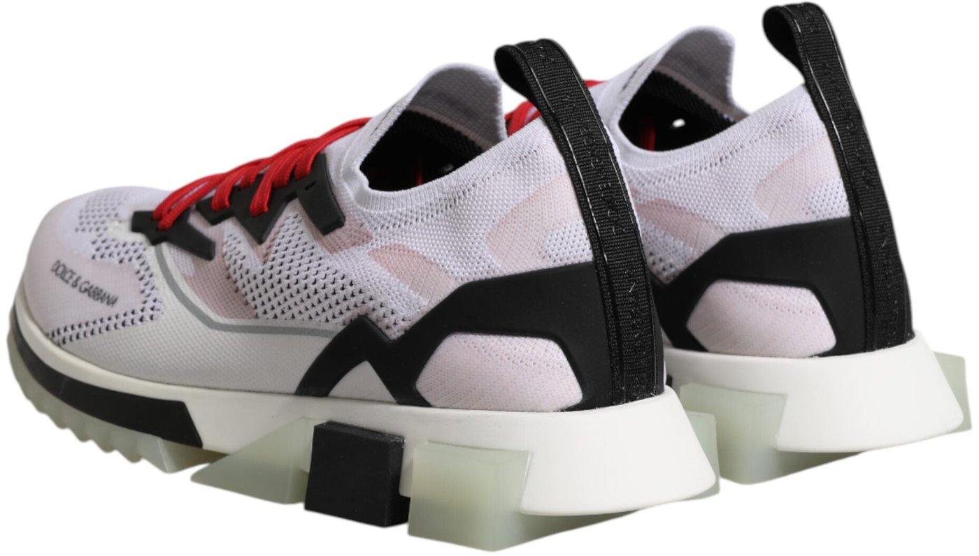 Dolce & Gabbana White SORRENTO Sport Stretch Sneakers Shoes