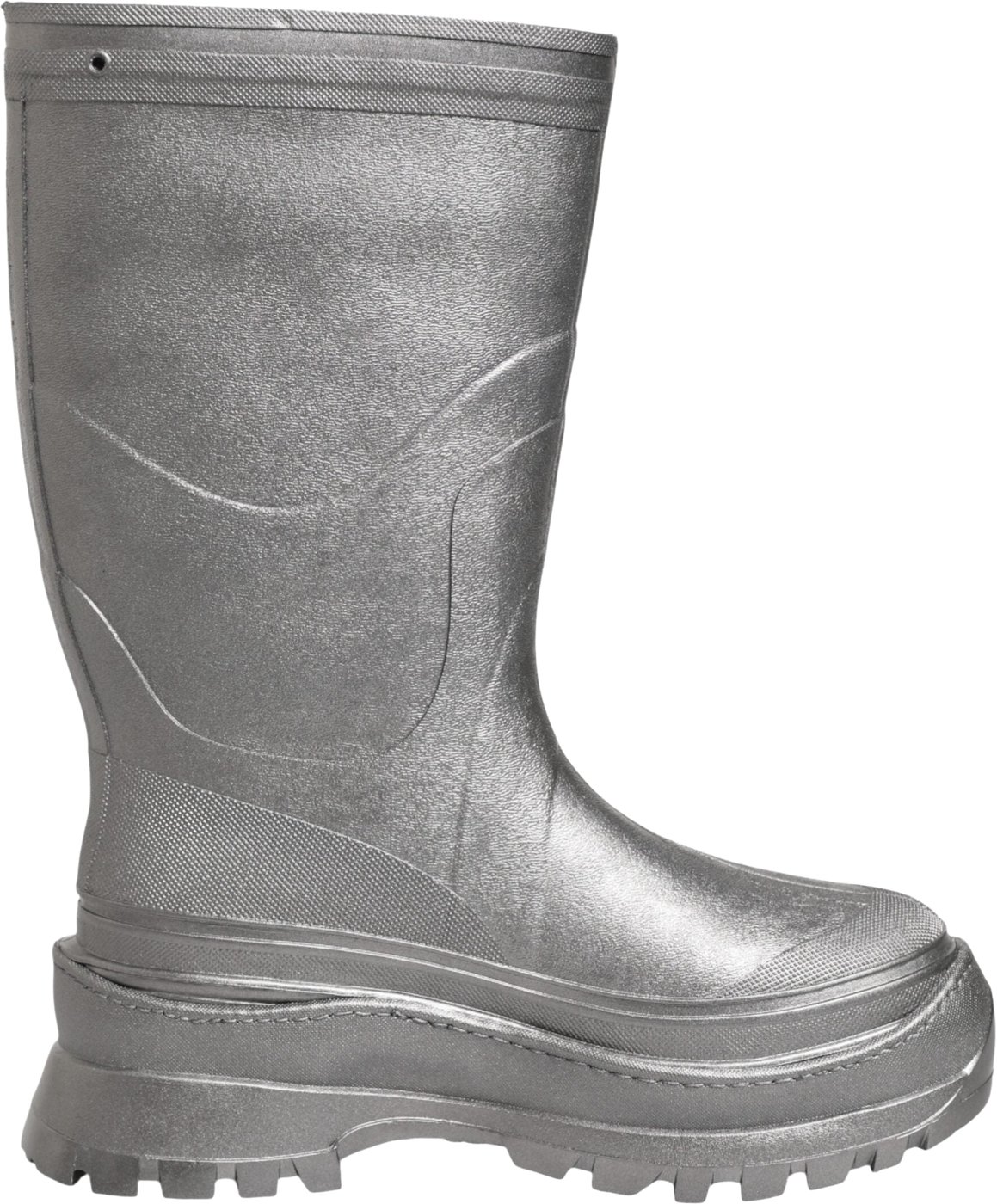 Dolce & Gabbana Metallic Silver Pull On Rain Boots Shoes