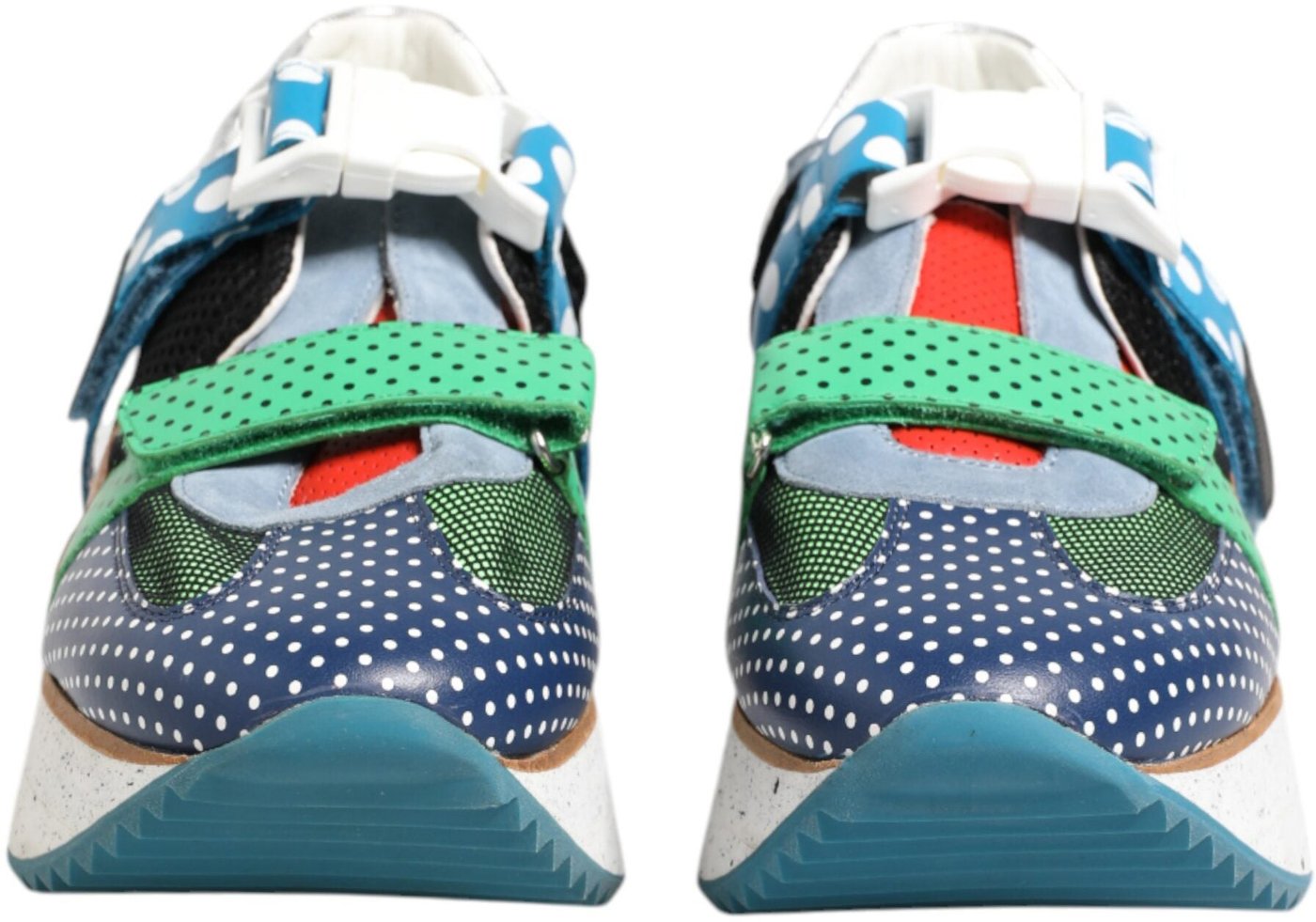 Dolce & Gabbana Multicolor Leather Low Top Sneakers Shoes
