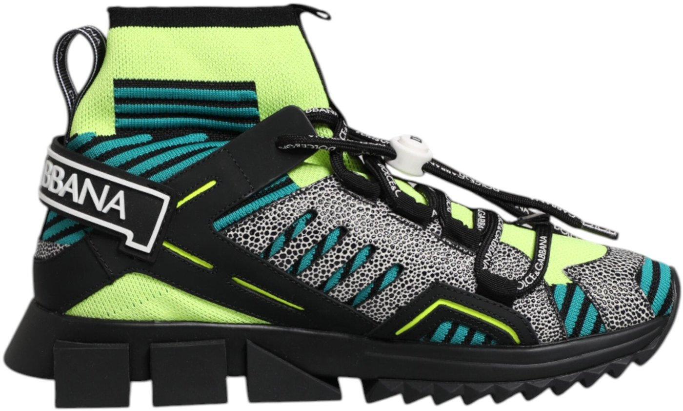 Dolce & Gabbana Multicolor Sorrento Socks Men Sneakers Shoes