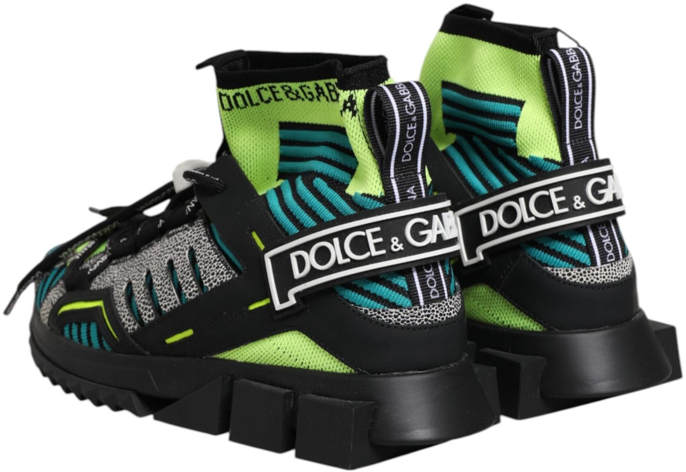 Dolce & Gabbana Multicolor Sorrento Socks Men Sneakers Shoes