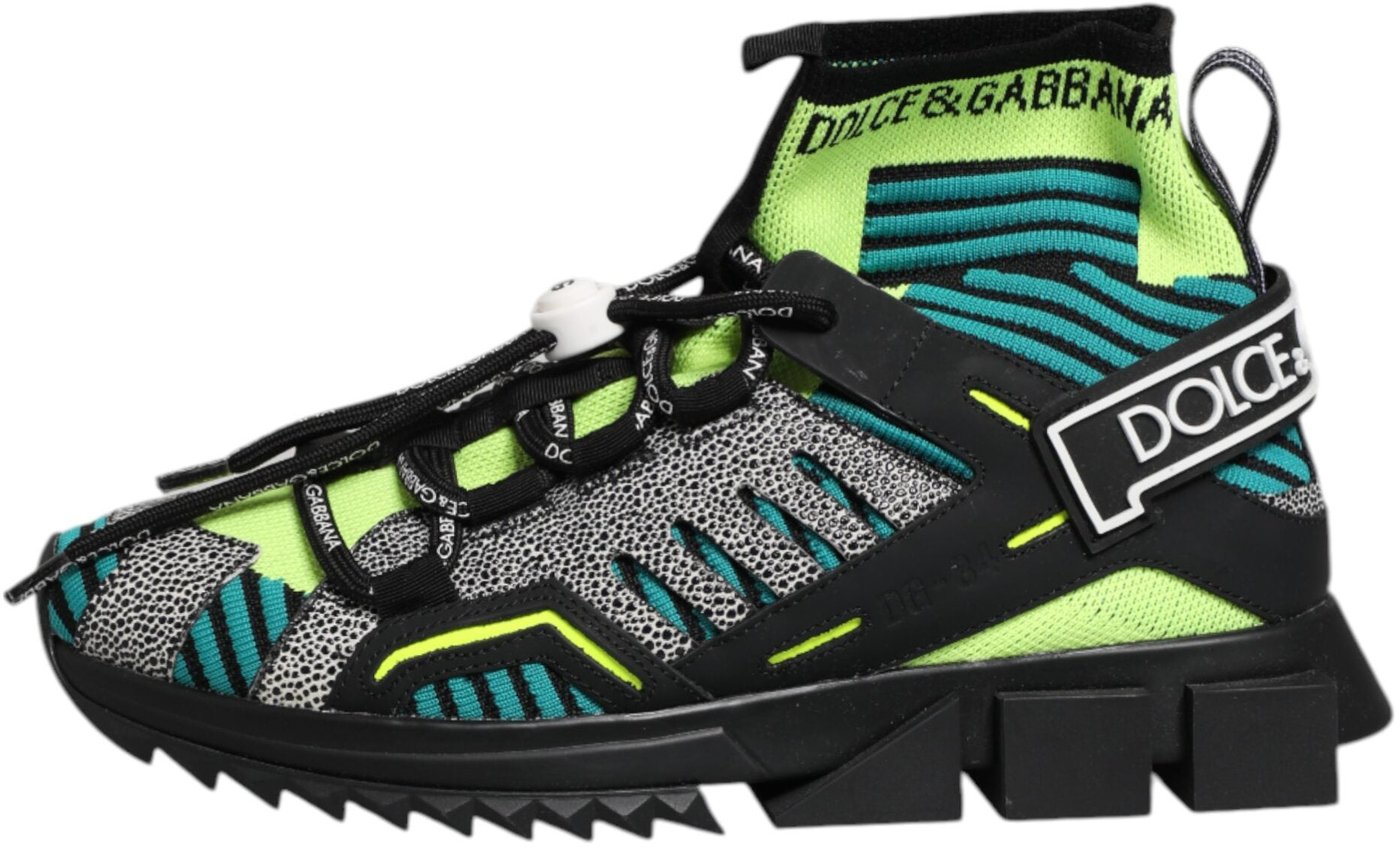 Dolce & Gabbana Multicolor Sorrento Socks Men Sneakers Shoes