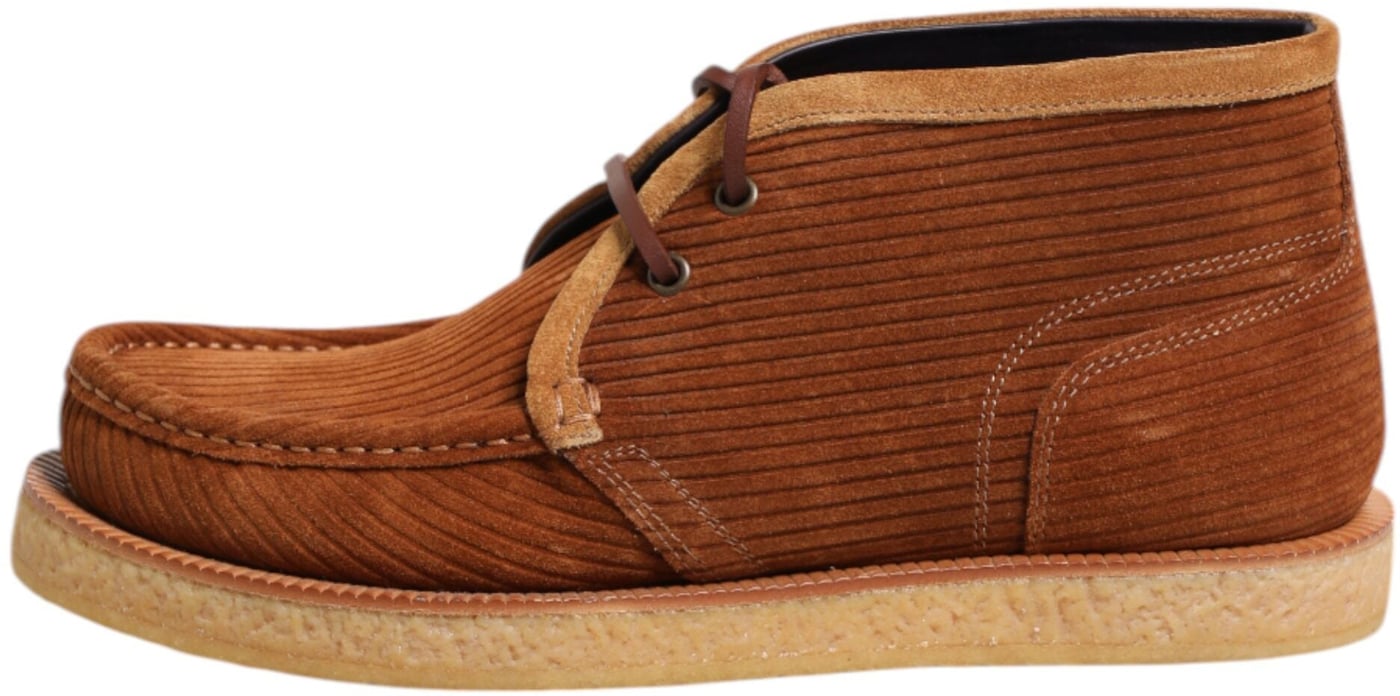 Dolce & Gabbana Brown Suede Nubuck Leather Desert Ankle Boots Shoes