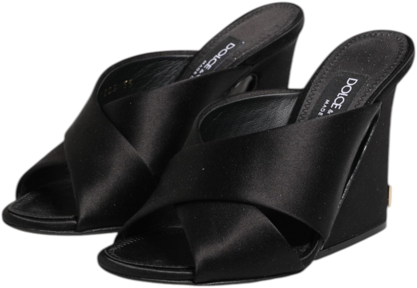 Dolce & Gabbana Black Keira Baroque High Heel Sandals Shoes