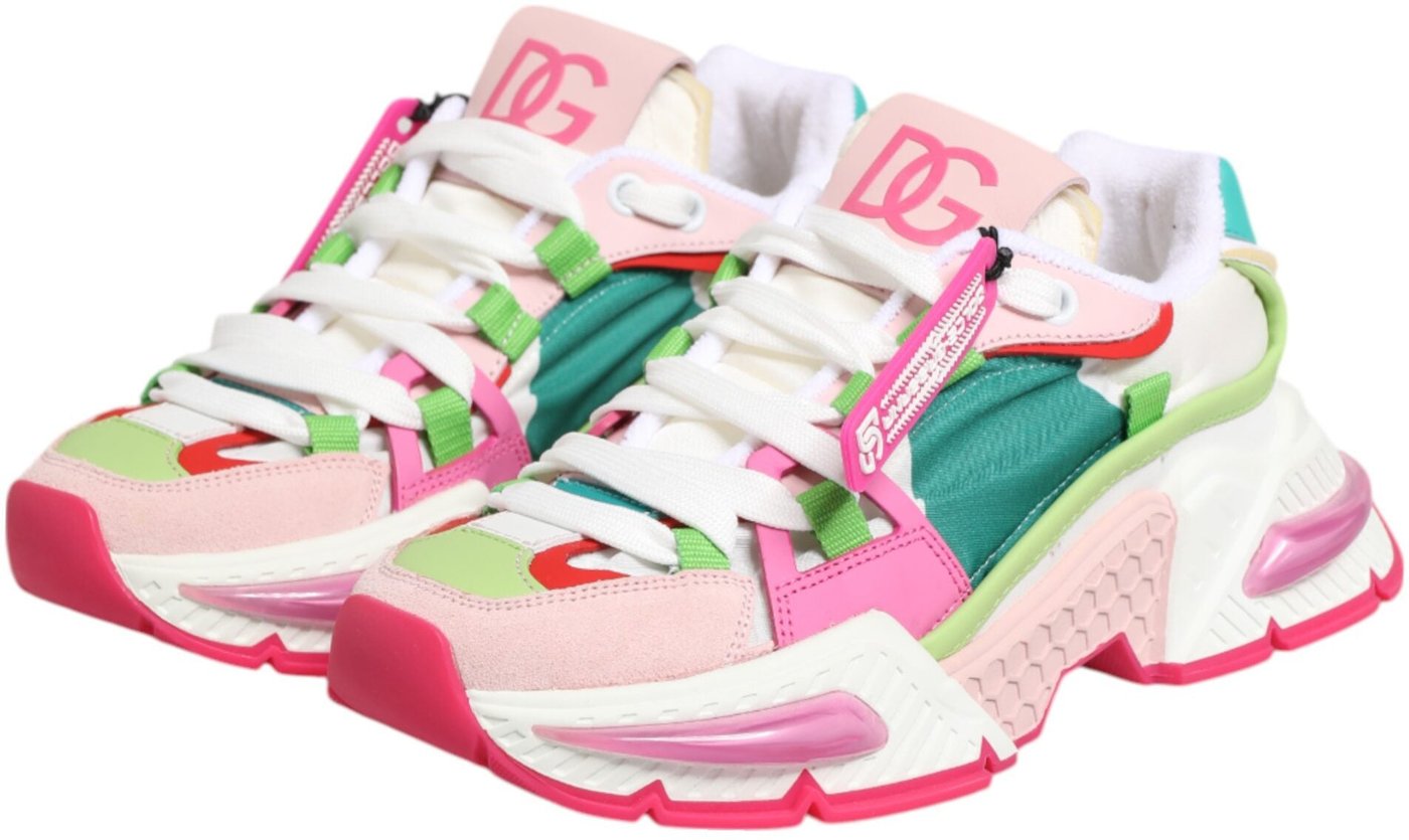 Dolce & Gabbana Multicolor Leather Airmaster Low Top Sneaker Shoes