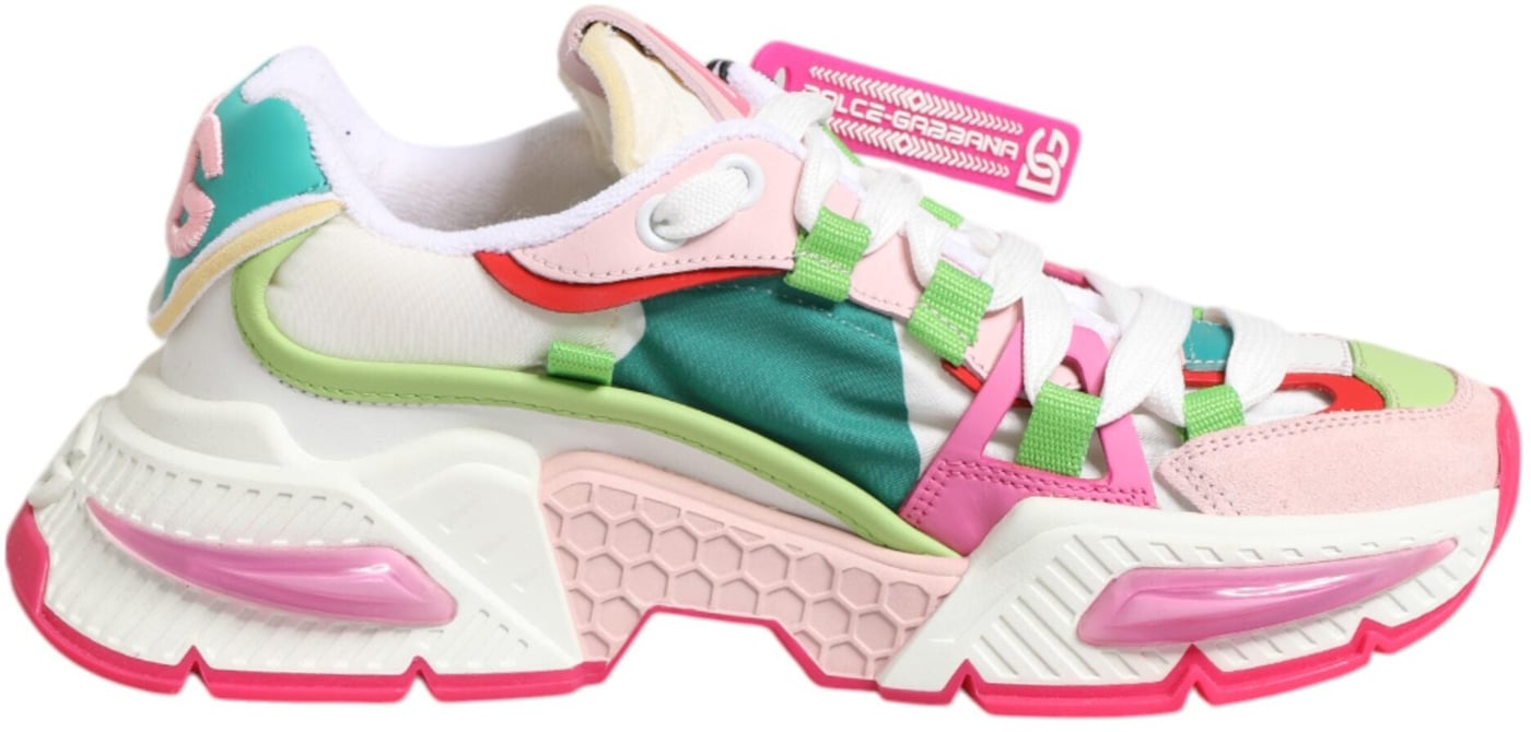 Dolce & Gabbana Multicolor Leather Airmaster Low Top Sneaker Shoes