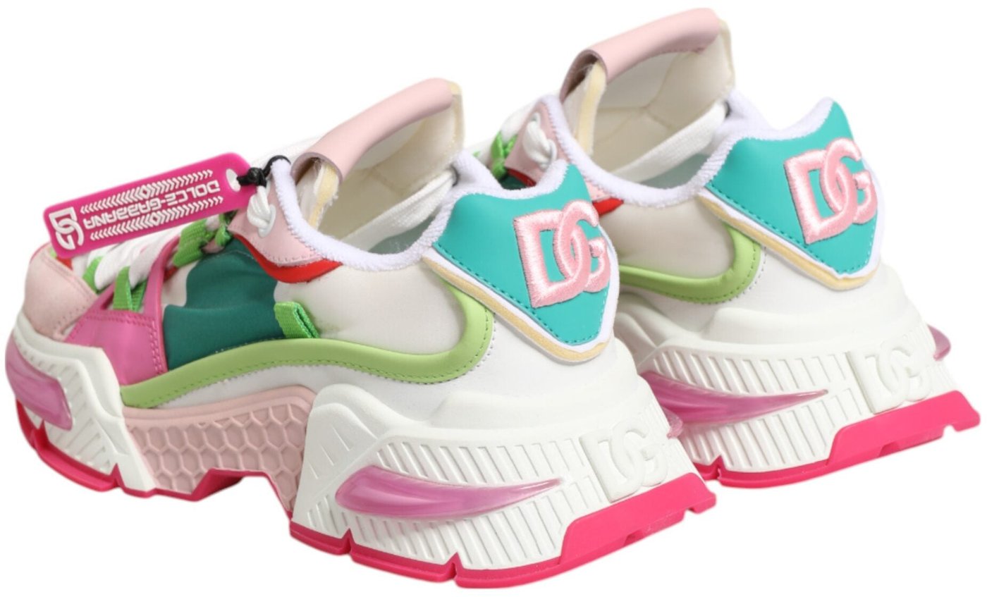 Dolce & Gabbana Multicolor Leather Airmaster Low Top Sneaker Shoes