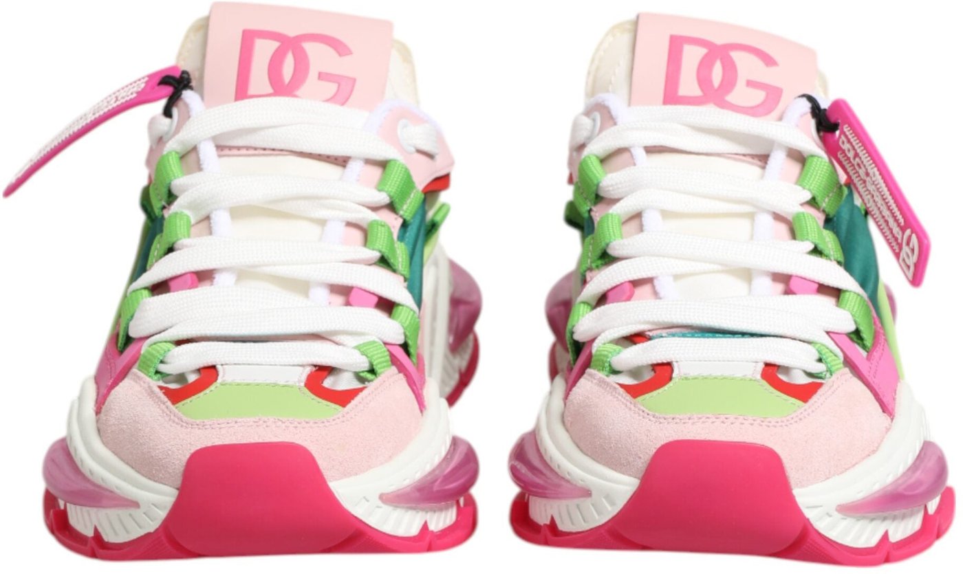 Dolce & Gabbana Multicolor Leather Airmaster Low Top Sneaker Shoes