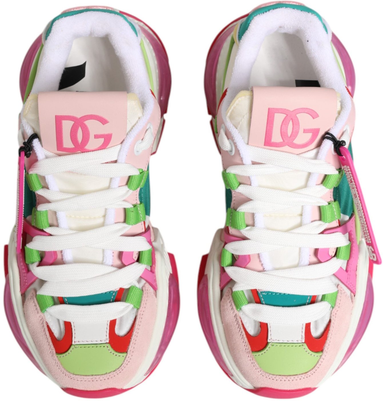 Dolce & Gabbana Multicolor Leather Airmaster Low Top Sneaker Shoes