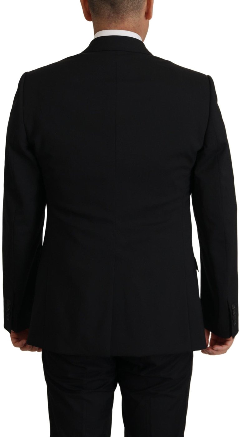 Dolce & Gabbana Black Jacket Vest 2 Piece MARTINI Blazer